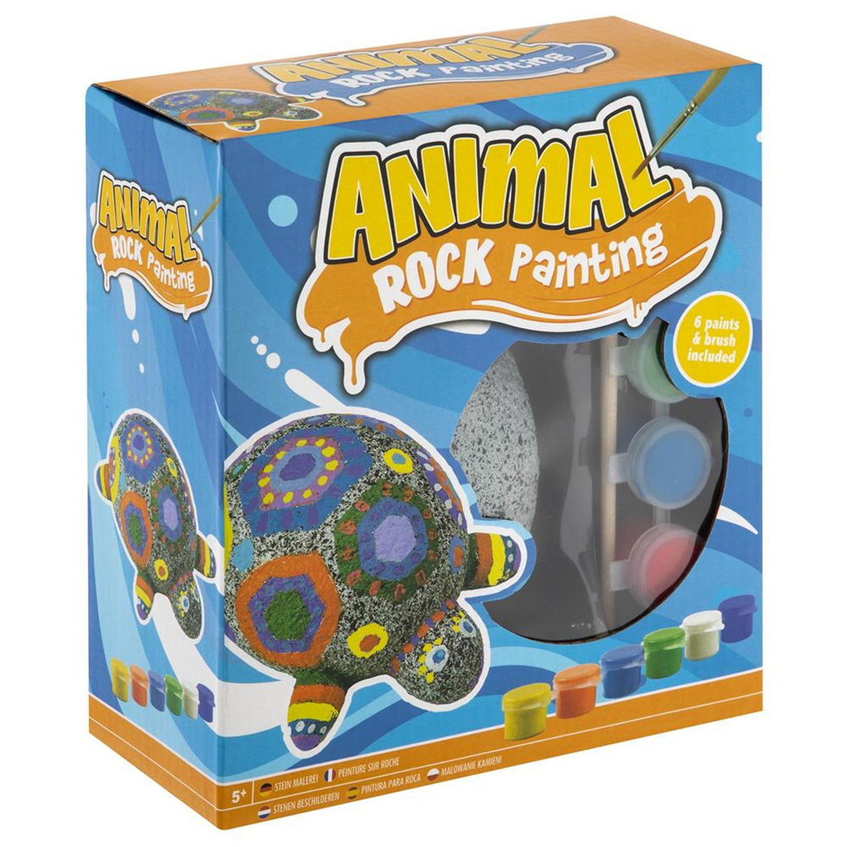 Grafix Felsmalerei Schildkröte 12cm