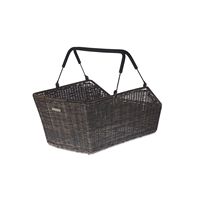 Basil Cento Rattan Multi System Bicycle Basket na zadní straně hnědé