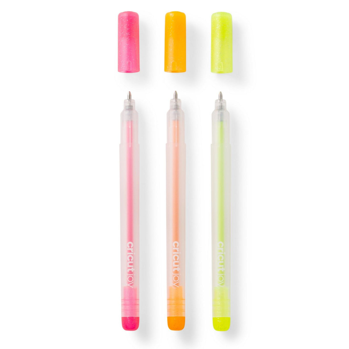 Cricut Joy • Glitzer-Gelstift 3er-Pack (Rosa, Orange, Gelb)