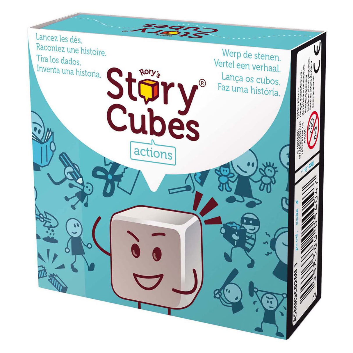 Rorys Story-Würfel, Würfelspiel, Aktionen – kreatives Familienspiel.