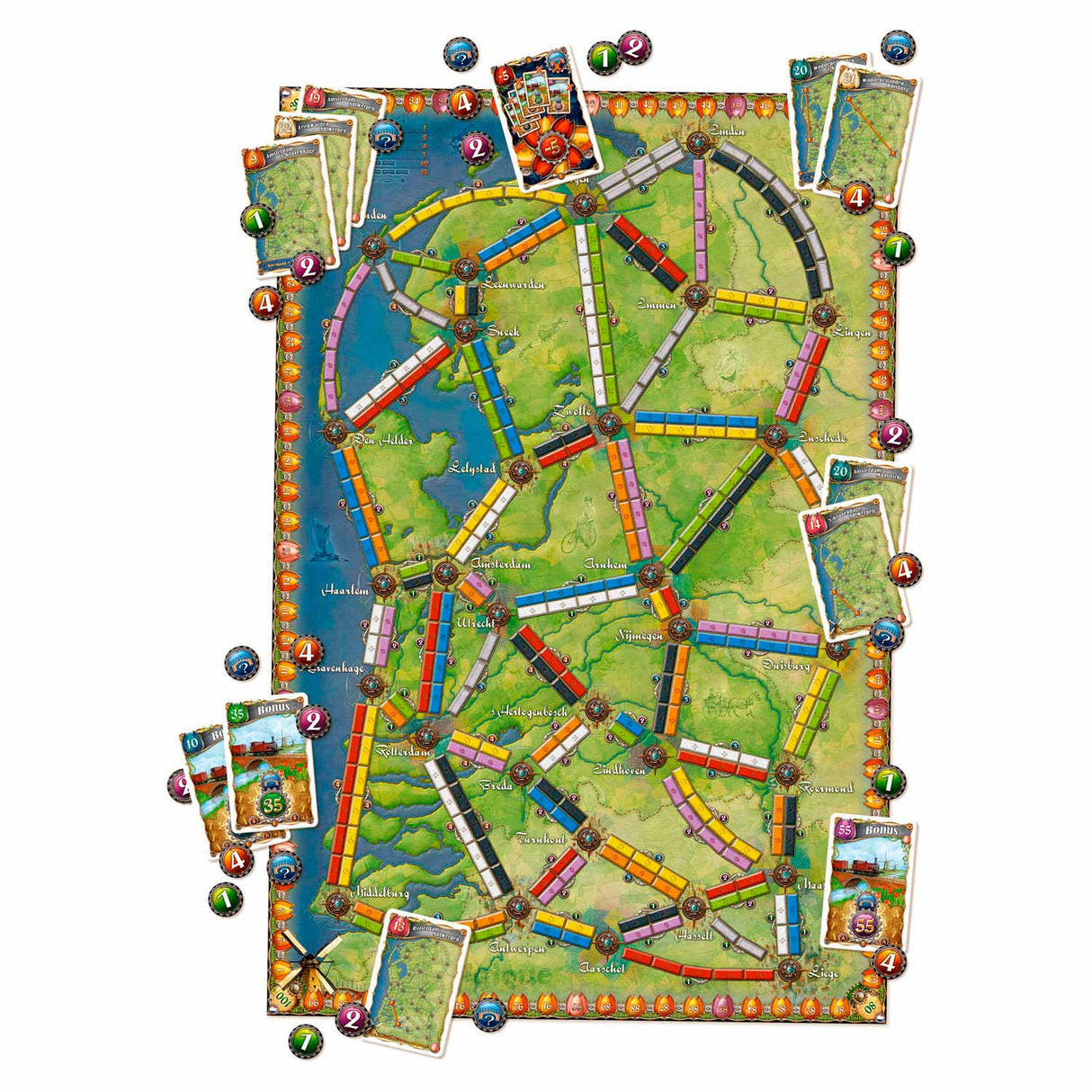 Asmodee ticket to ride - nederland bordspel