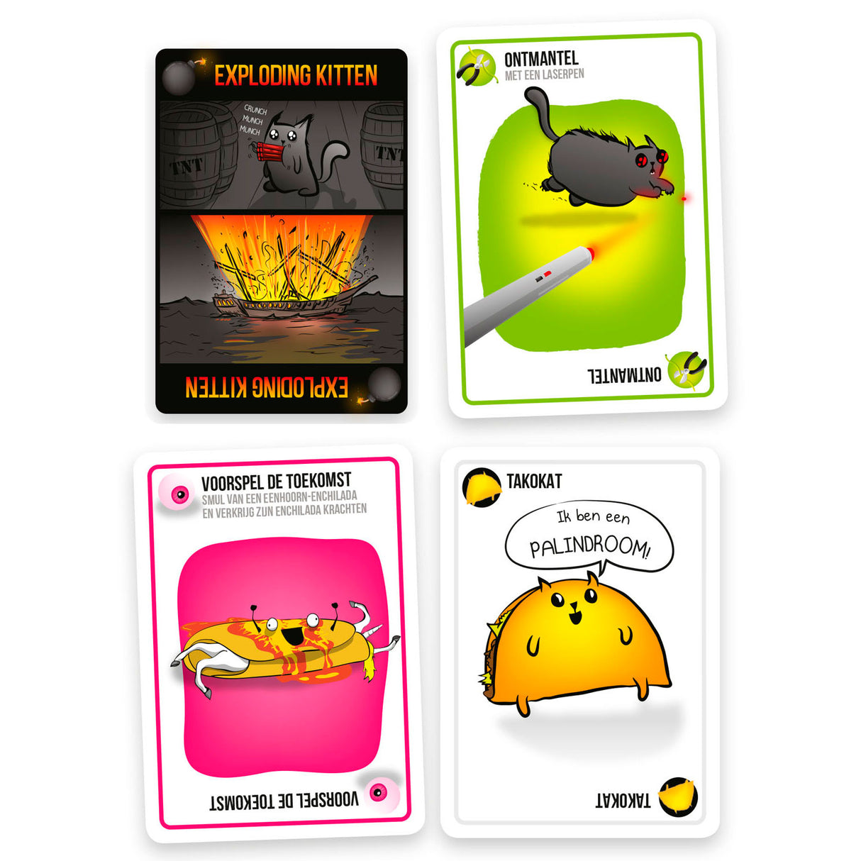 Exploding Kittens Original Edition – Kartenspiel voller Spannung und Humor – 2 bis 5 Spieler – ab 7 Jahren