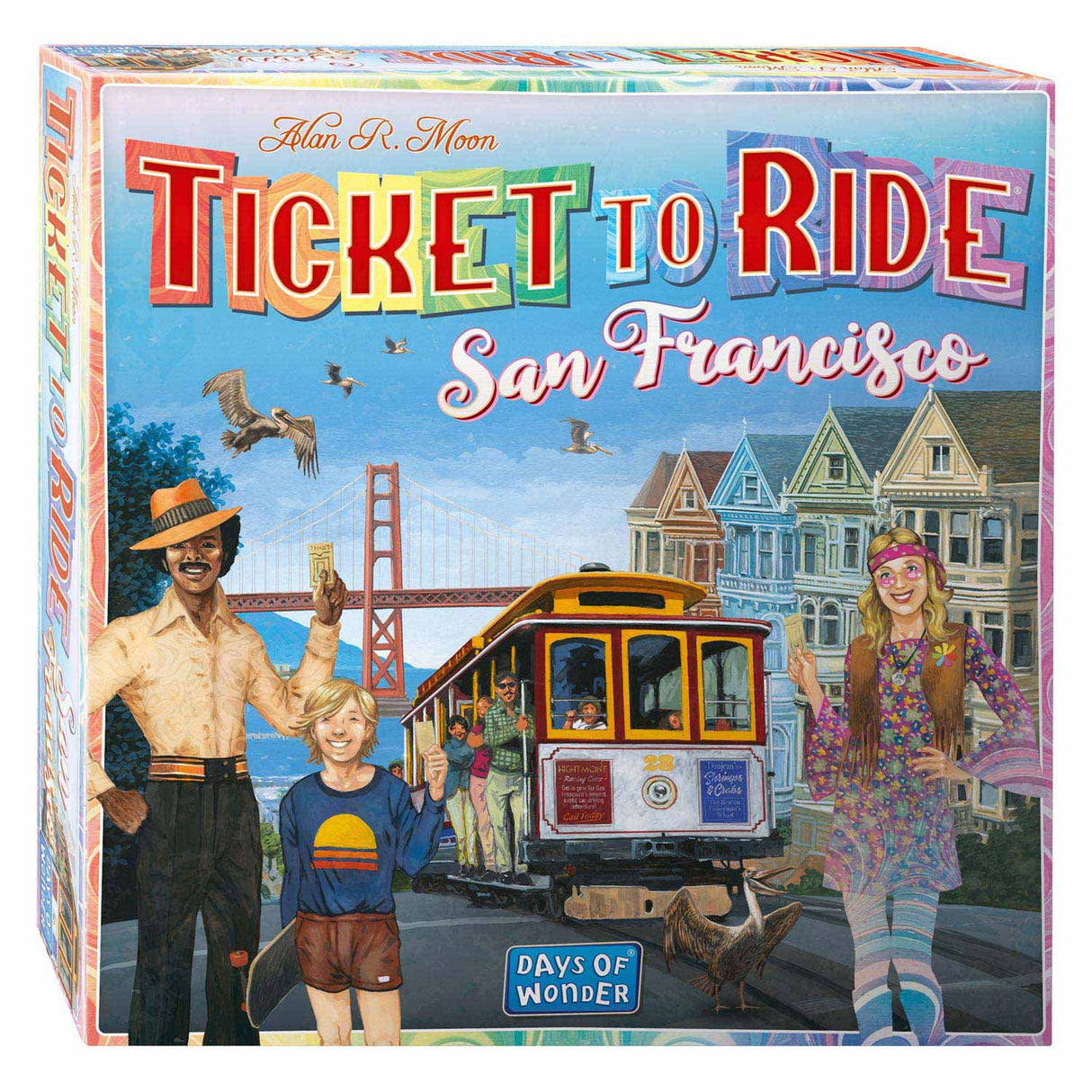 Asmodee bilet na przejażdżkę w grze planszowej w San Francisco