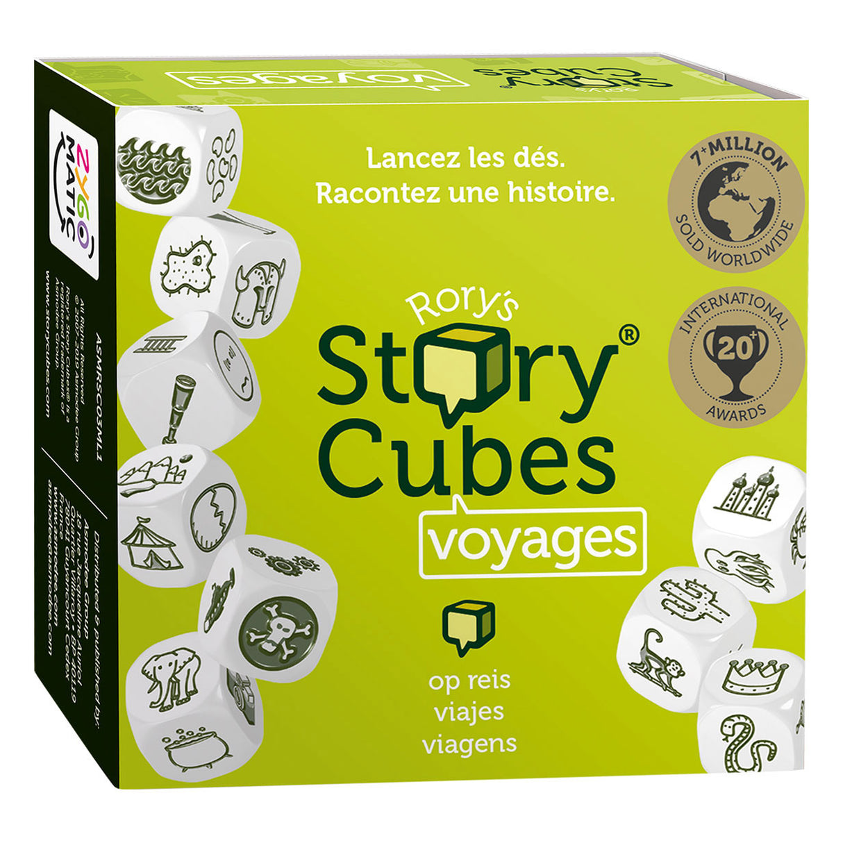 Los viajes de cubos de la historia de Asmodee Rory