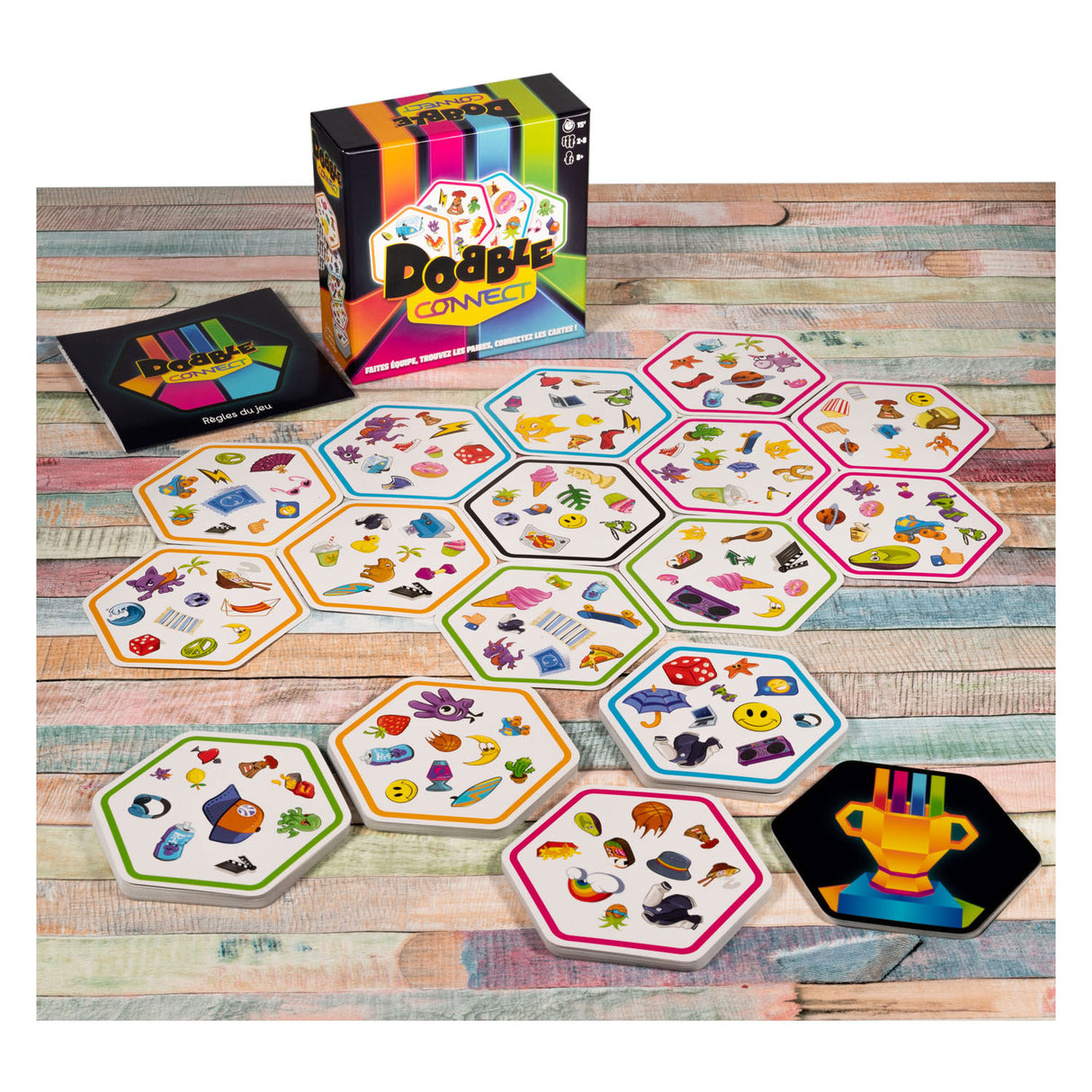 Asmodee Dobble Connect Gra karciana