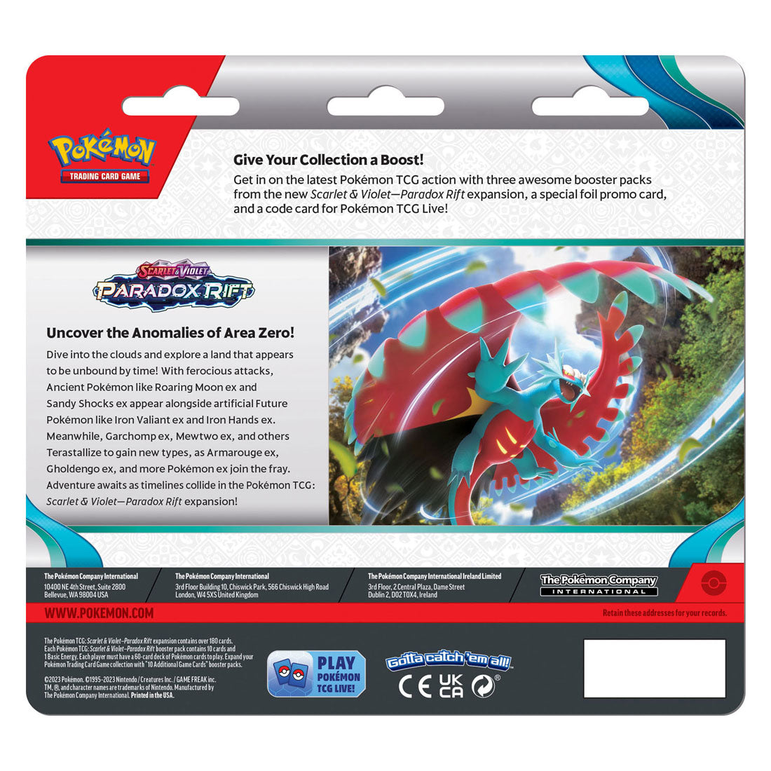 Asmodee Pokemon TCG S V Paradox Rift Booster Blister – Cetitan