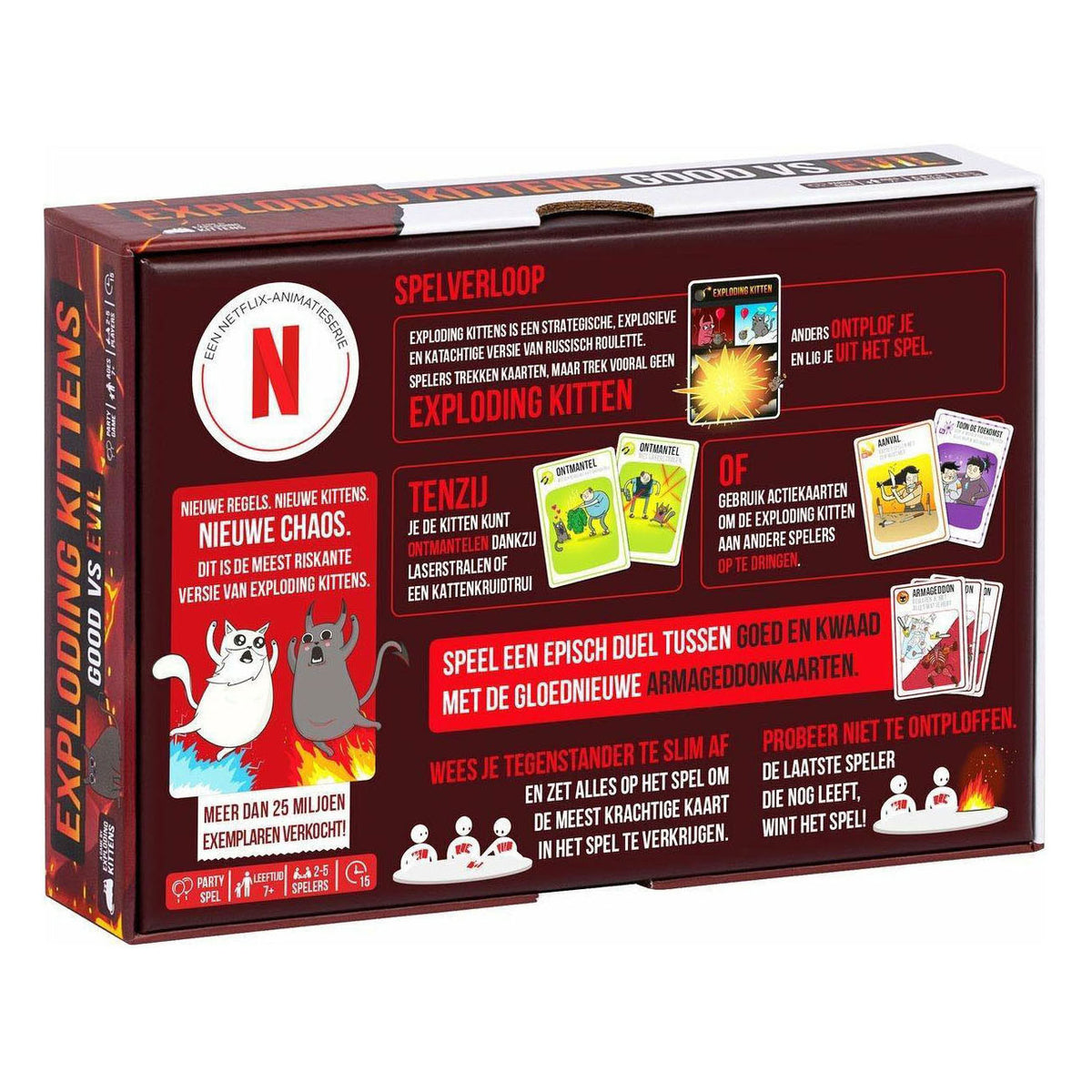 Exploding Kittens Gutes gegen Böses Kartenspiel
