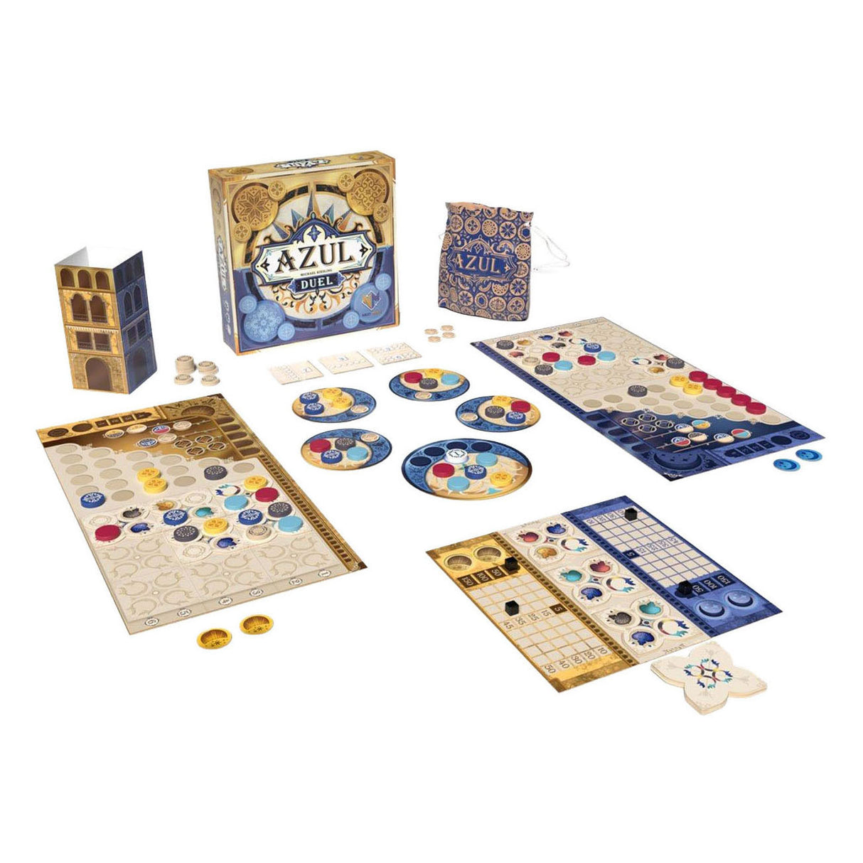 Nächste Zugspiele – Azul-Duell – Brettspiel – Strategie – 2 Spieler
