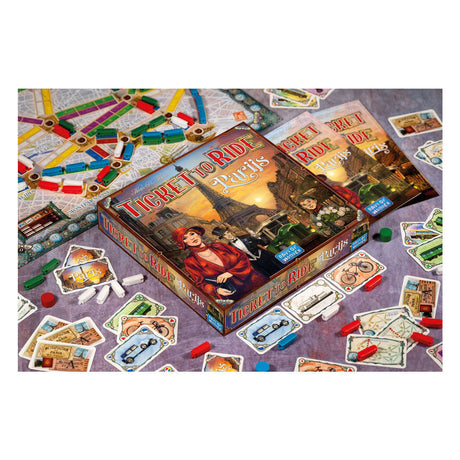 Brettspiel „Ticket to Ride Paris“.