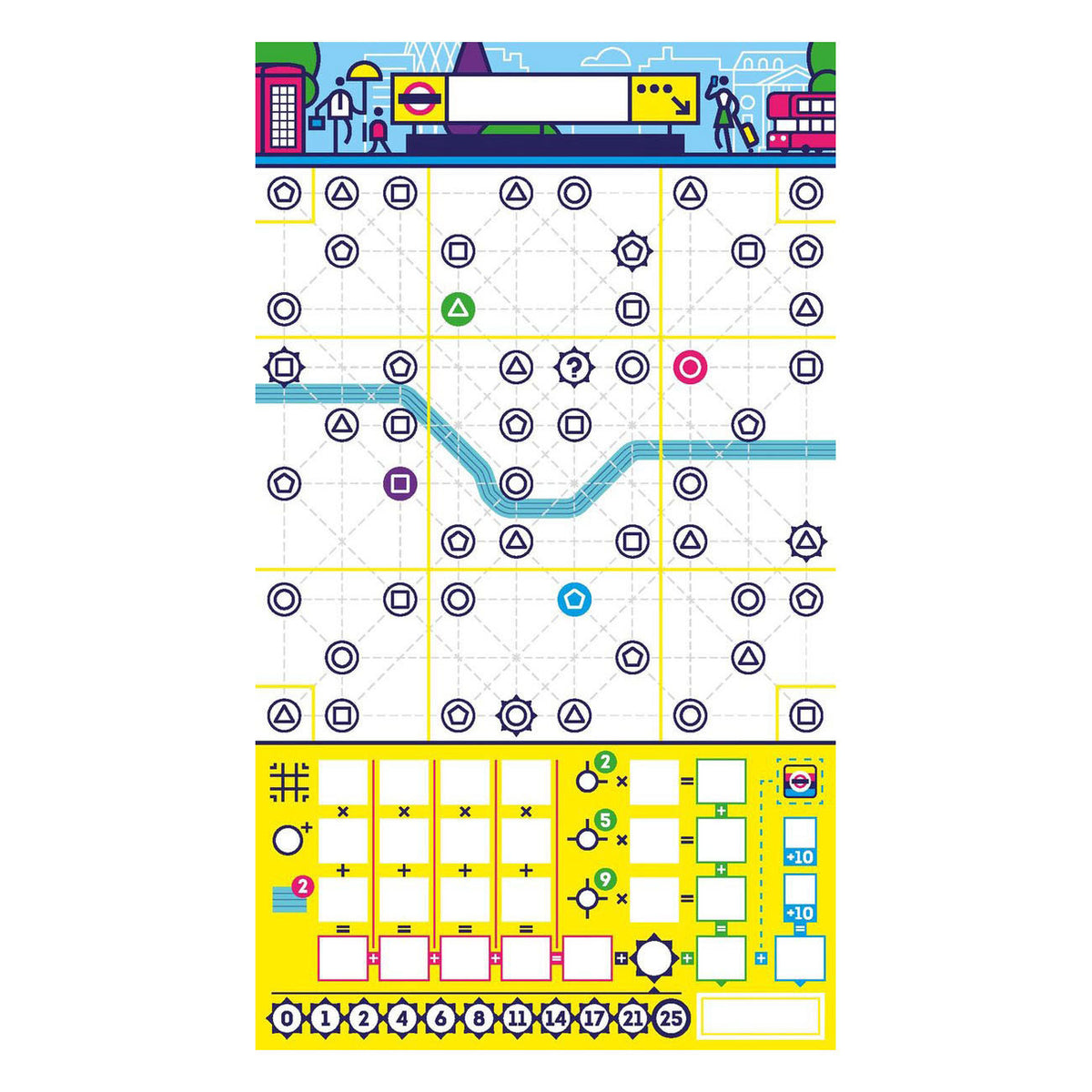 Geronimo-Spiele, blau-oranges Brettspiel, Next Station London