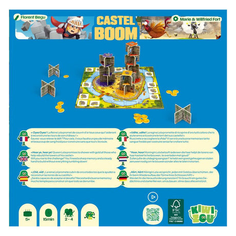 Geronimo Games Kiwizou Brettspiel Castle Boom