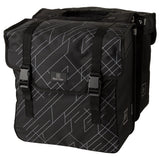 Fastrider dex dubbele fietstas - 36 liter - zwart grijs - gerecyceld en waterafstotend polyester