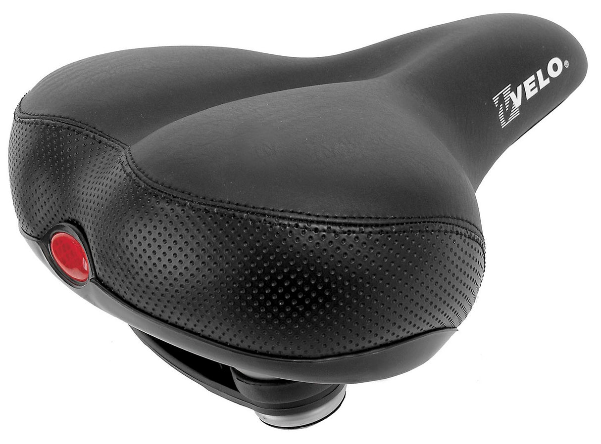 Velo Safety Saddle City 265x240mm Black on Card