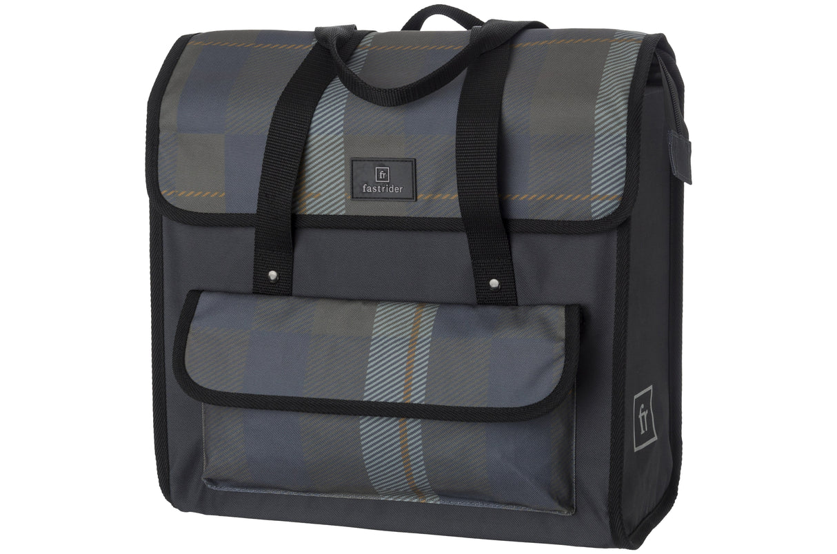 Fastrider lasse luxe shopper bike bag basics check cg