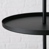 Boltze Home Etagere Samona Metall ø30x60cm mattschwarz