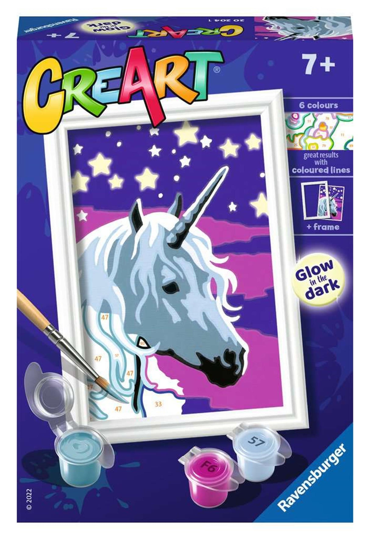 Ravensburger Kreart Gemälde bei Nummer - Eenhoorn Träume