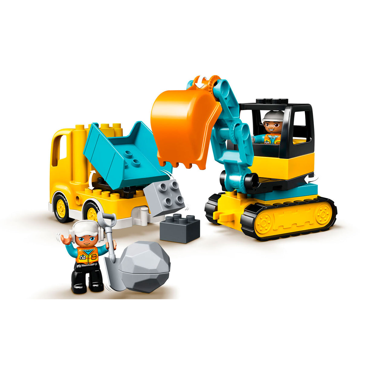 Lego Duplo Lego Deplo 10931 Truck Exacator z gąsienicami