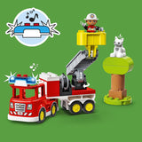 Lego duplo brandweer ladderwagen met boom -10969