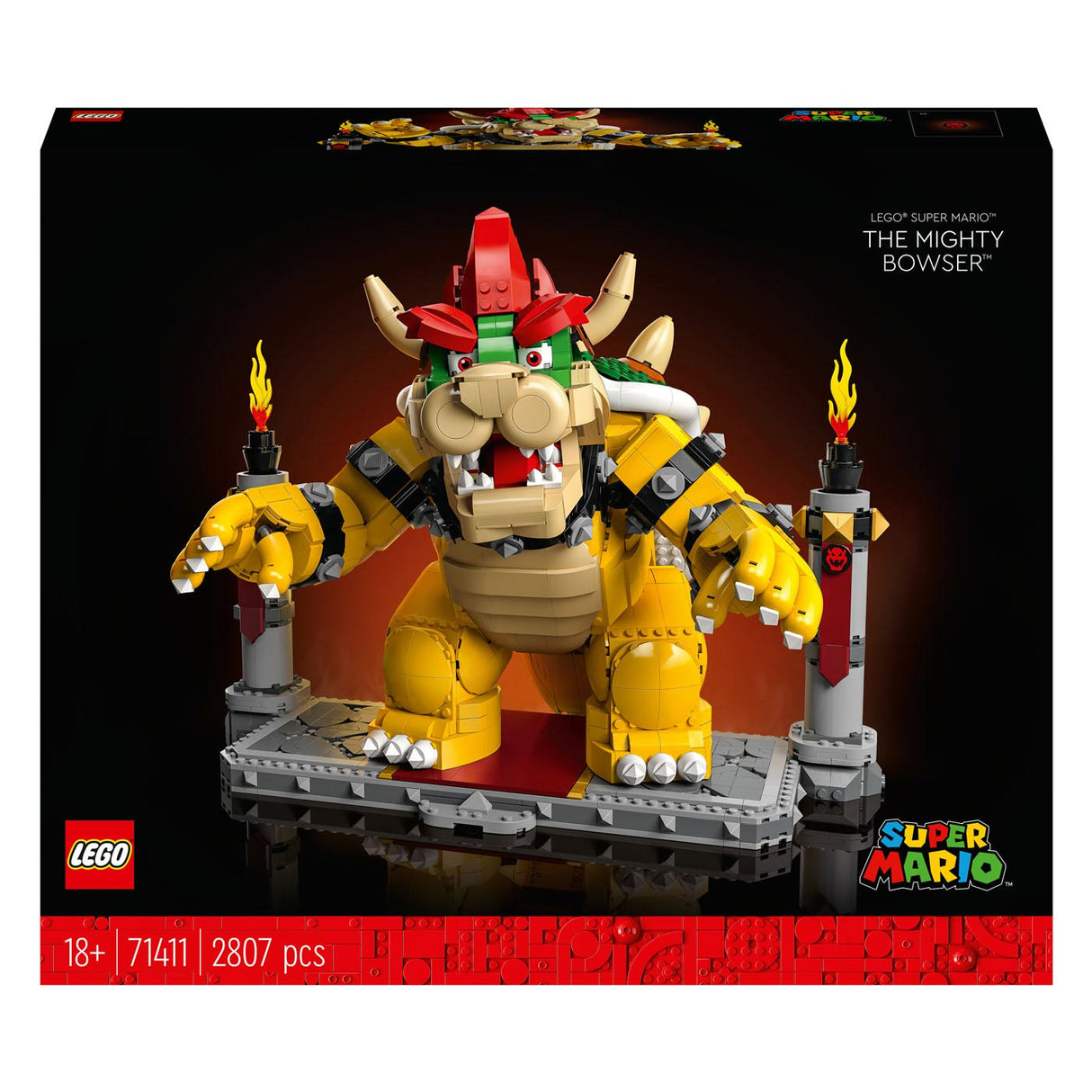 LEGO LEGO Super Mario 71411 Mogočni Bowser Model Construction Set