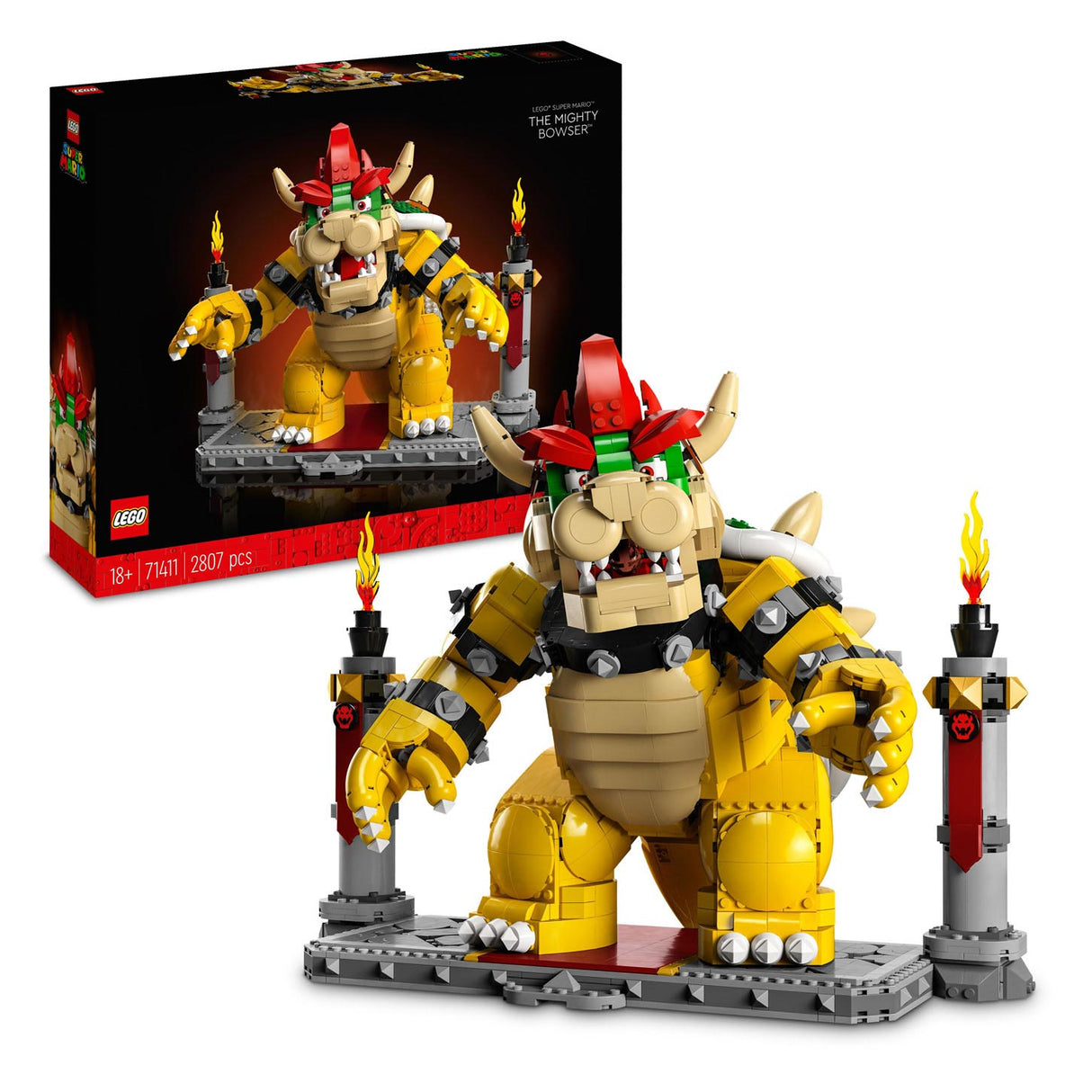 LEGO LEGO Super Mario 71411 Mogočni Bowser Model Construction Set