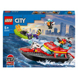 Lego City Rettungsboot-Feuerspielzeug für Kinder – 60373