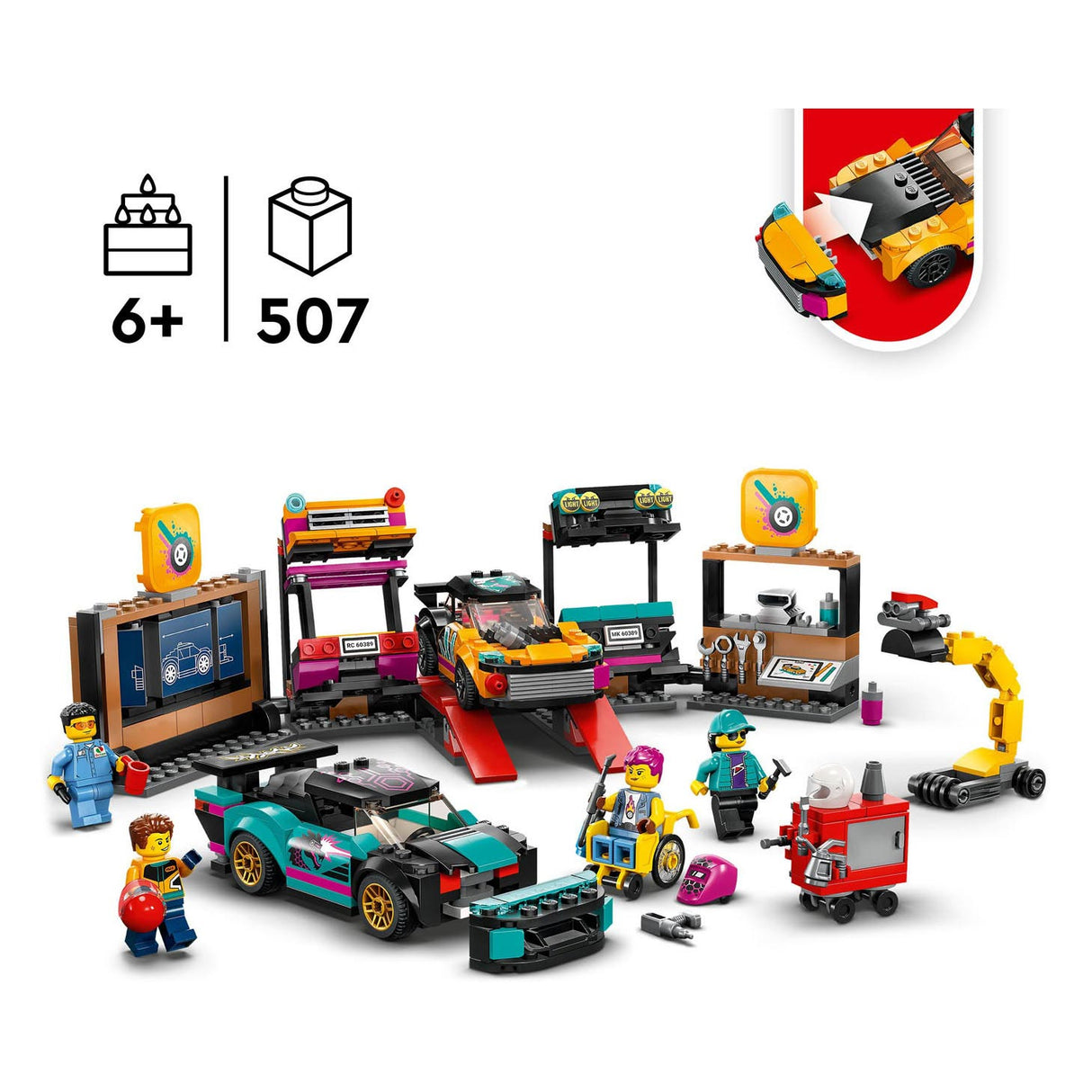 Lego Lego City 60389 Garasje for justerbare biler