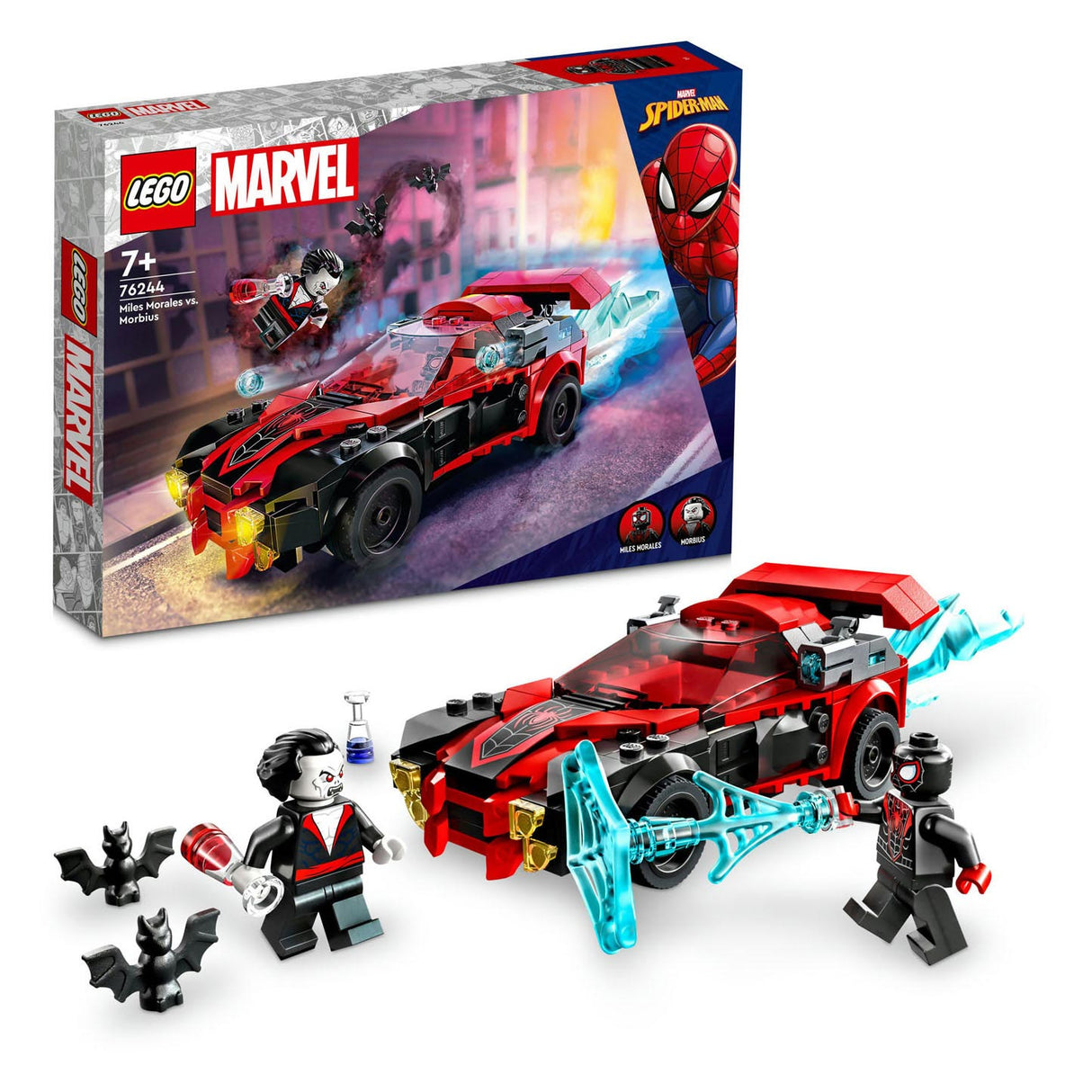 Lego lego 76244 miles morales vs. morbius