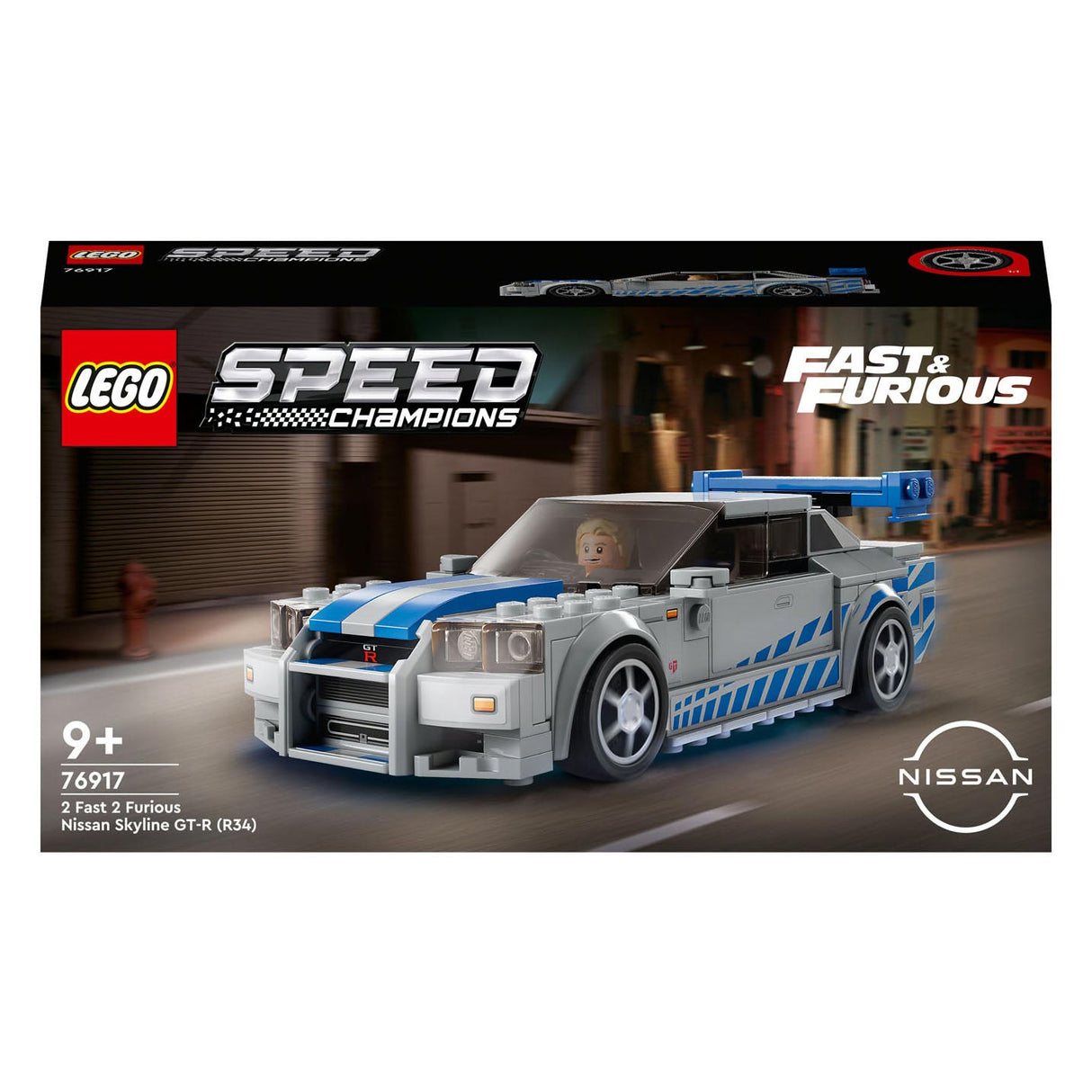 LEGO LEGO Speed ​​Champions 76917 2 Fast 2 Furious Nissan Skyline GT-R (R34)