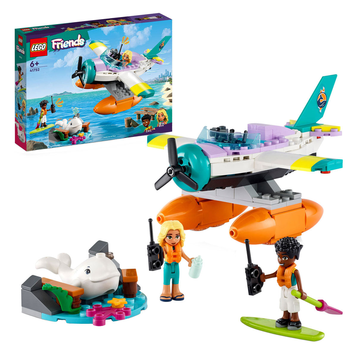 Lego lego friends 41752 reddingsvliegtuig op zee