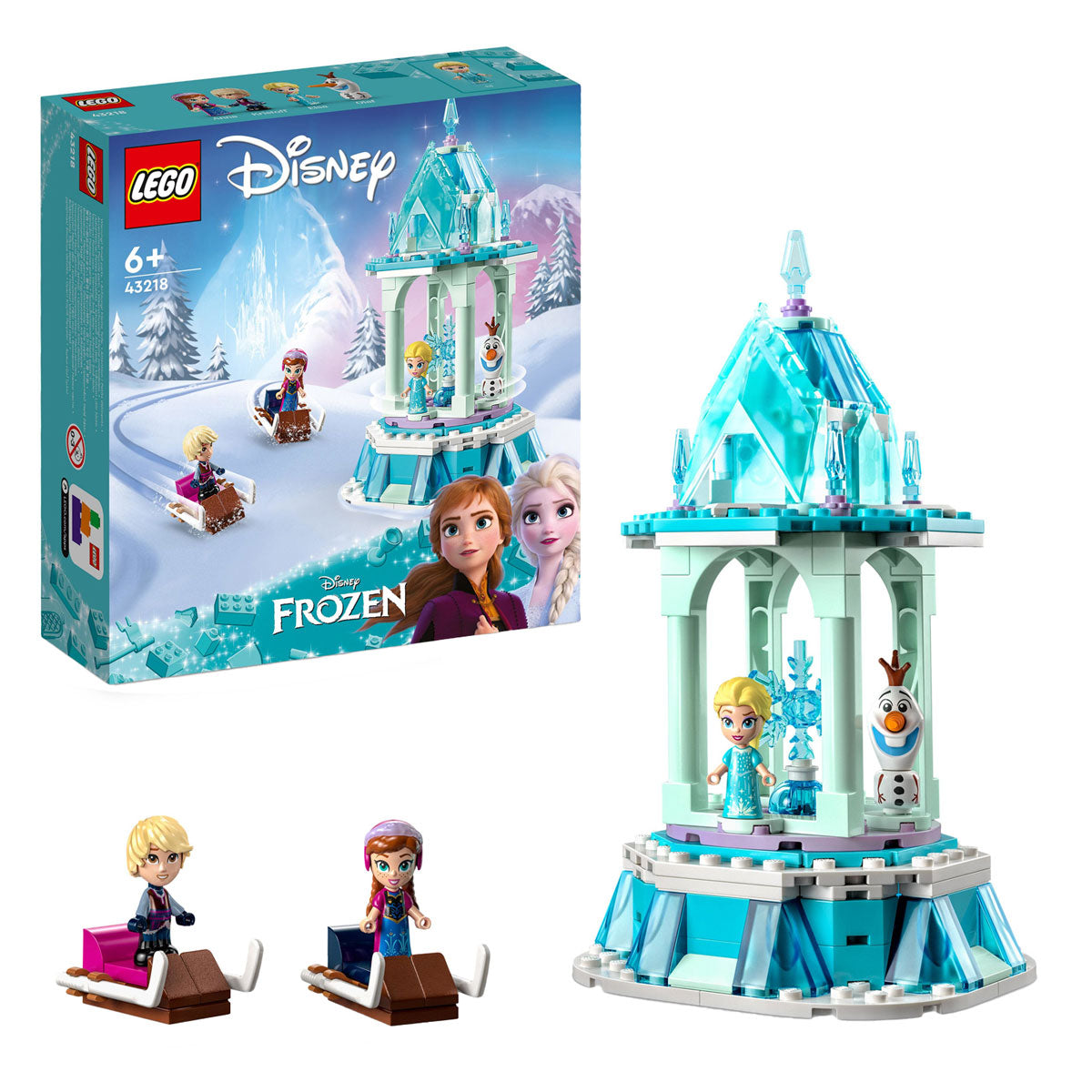 Lego Lego Princess 43218 The Magical Merry -go -Round of Anna i Elsa