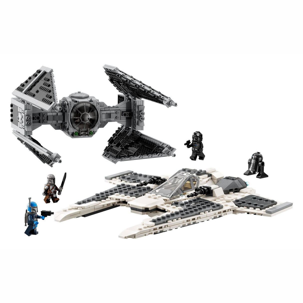 LEGO LEGO Star Wars 75348 Mandalorian Fang Fighter vs. Tie interceptor set