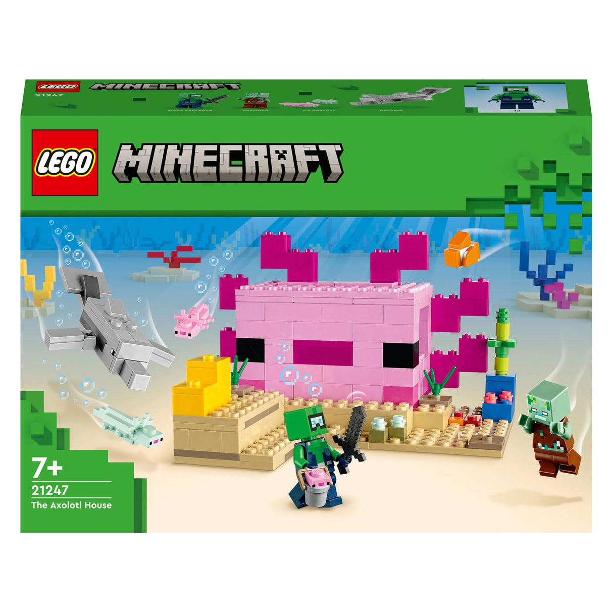 Lego LEGO Minecraft 21247 Het Axolotlhuis