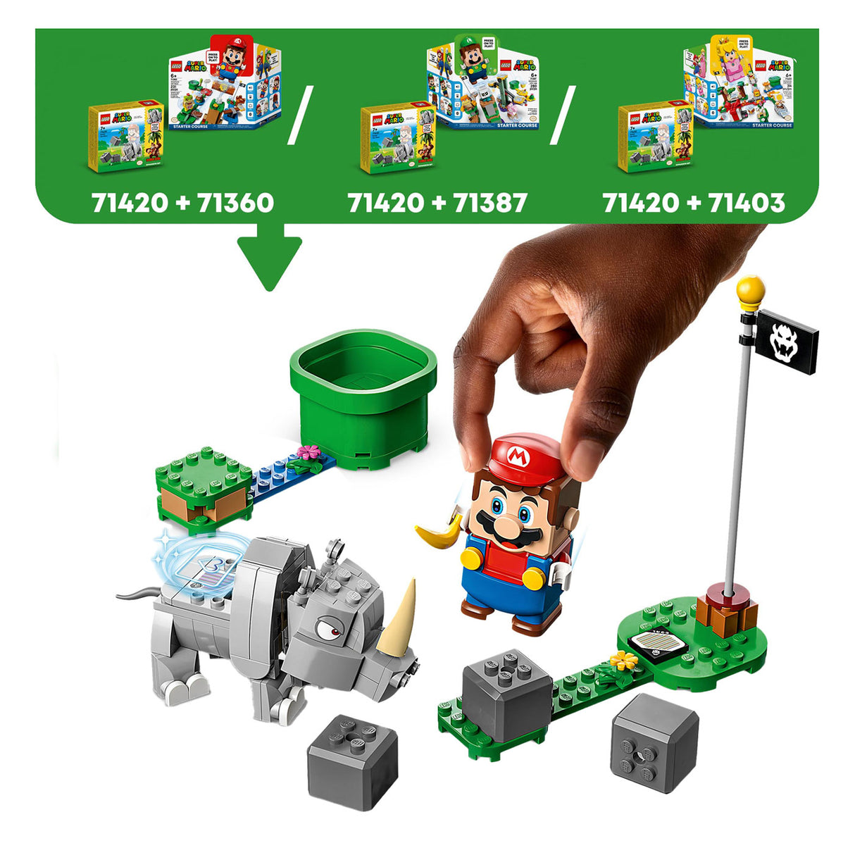 LEGO LEGO Super Mario 71420 Expansion set: Rambi de rhino