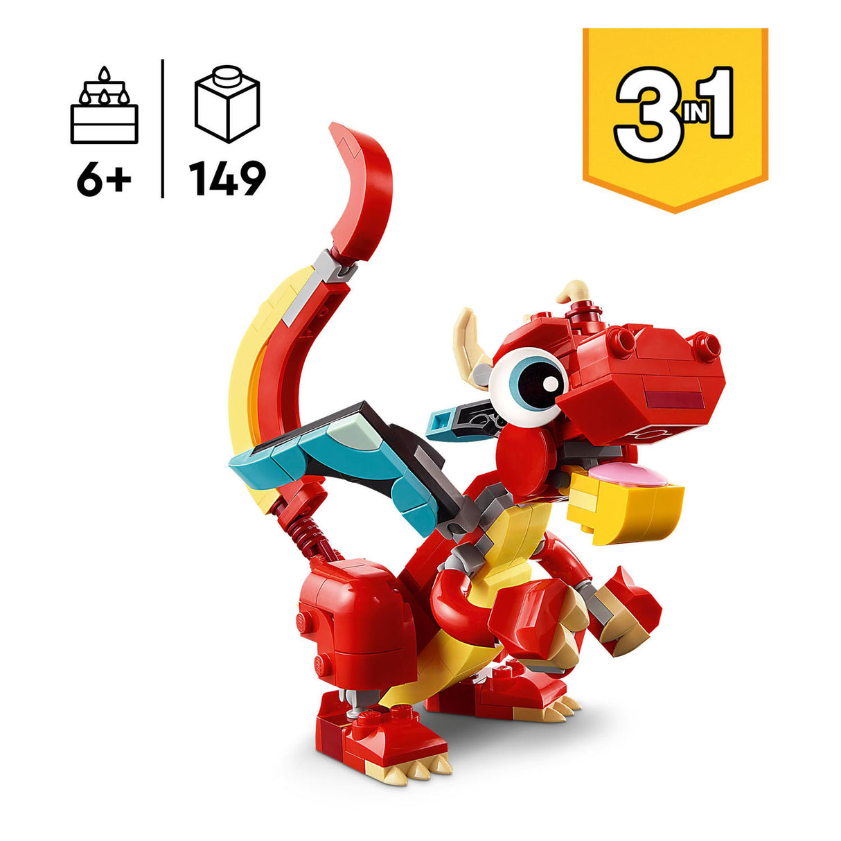 Créateur LEGO LEGO 31145 Dragon rouge