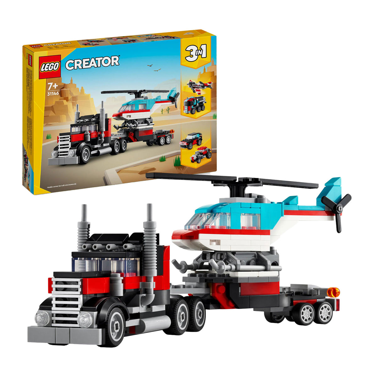 Lego Lego Creator 31146 Camion mam Helikopter