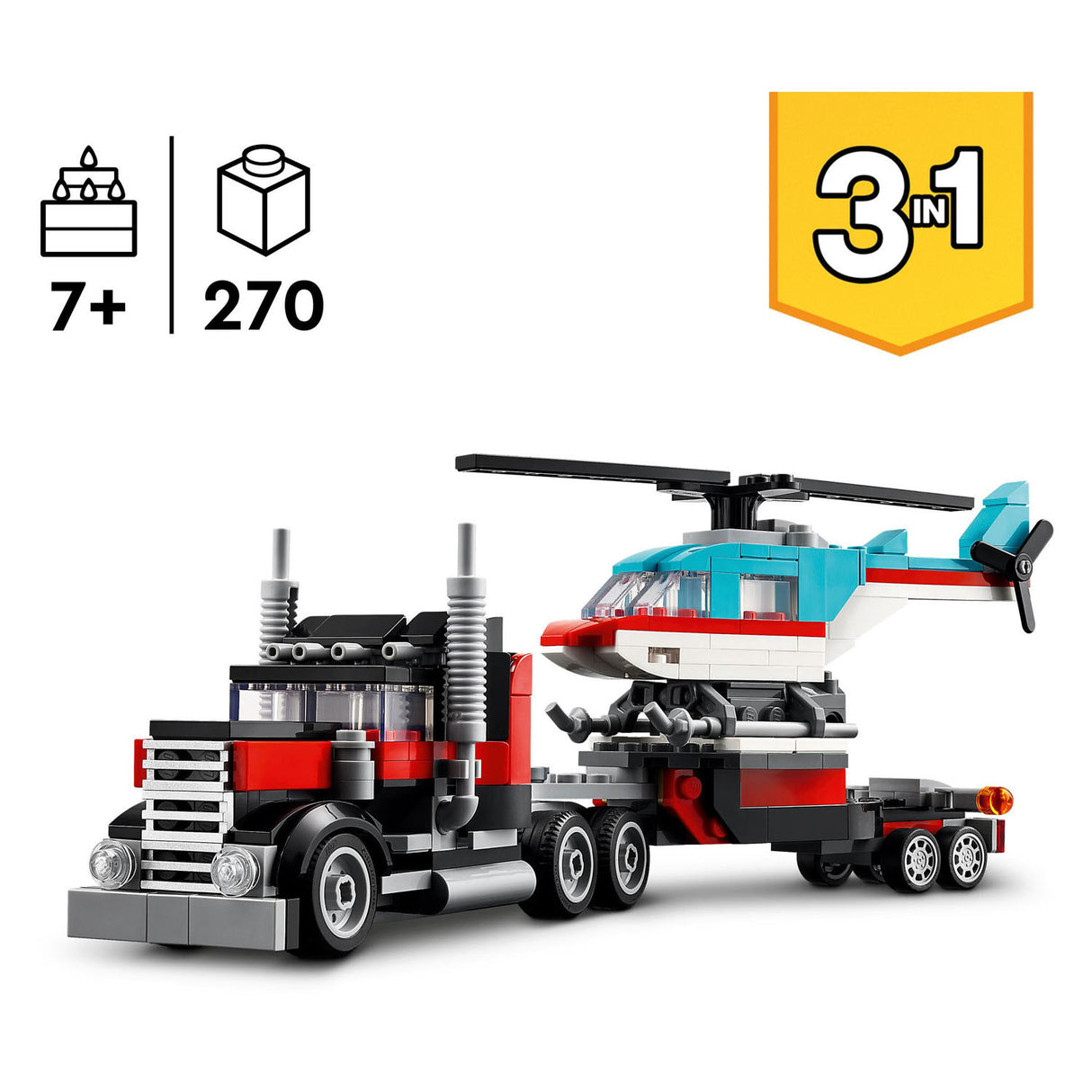 Lego Lego Creator 31146 lastebil med helikopter