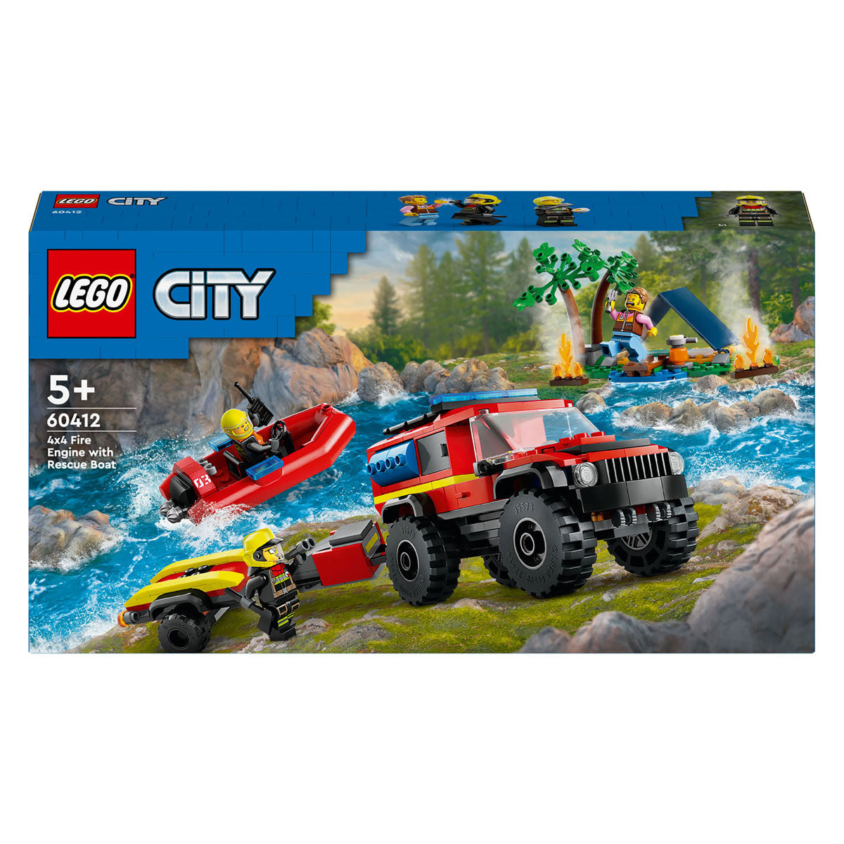 LEGO LEGO CITY 60412 4x4 Fire Travement avec Remboot