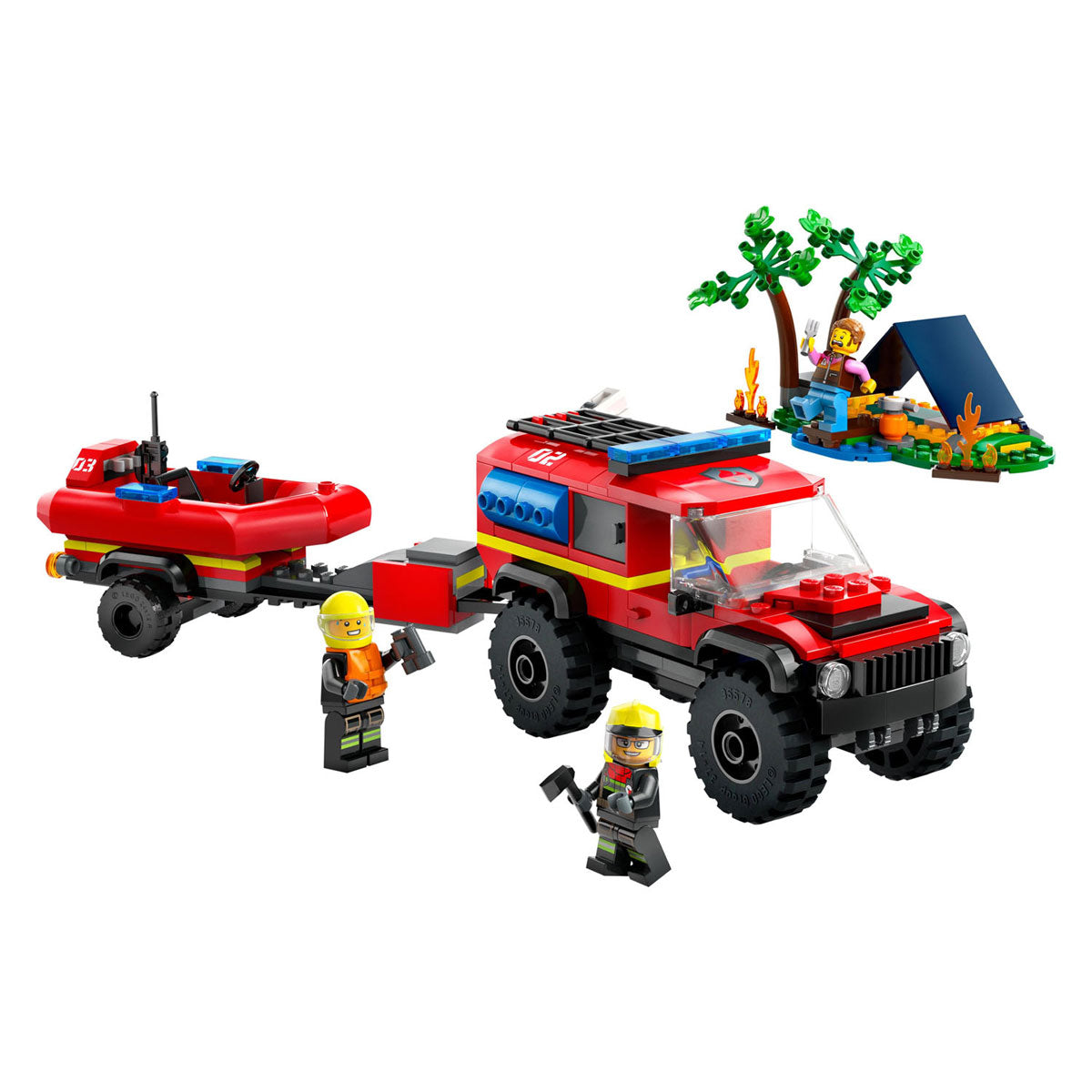 LEGO LEGO CITY 60412 4x4 Fire Travement avec Remboot