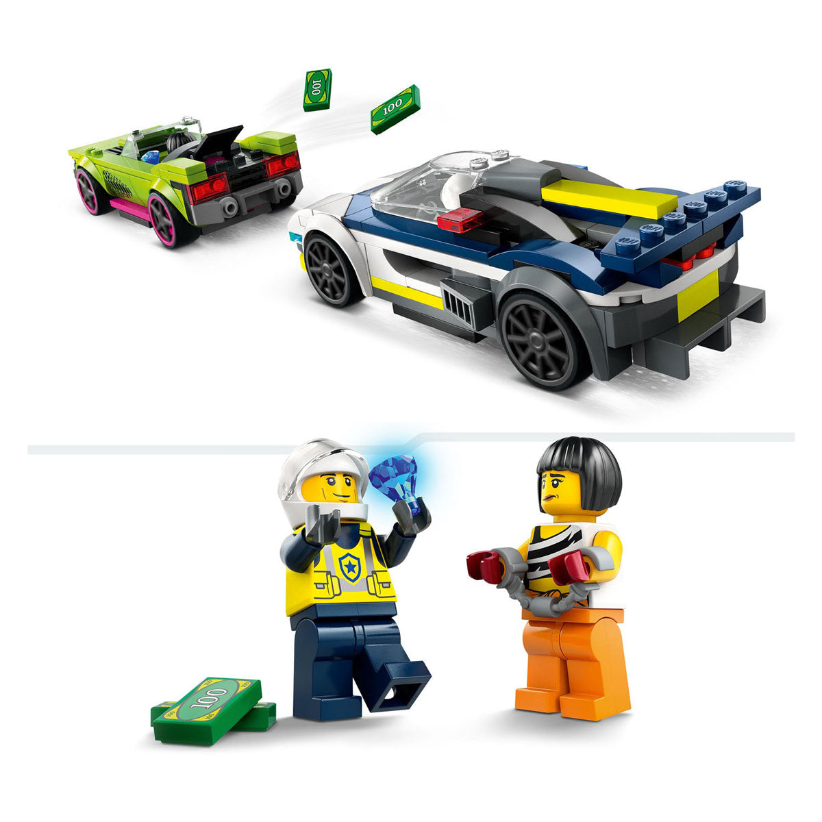 Lego Polizeiauto und rasante Verfolgungsjagd – 60415