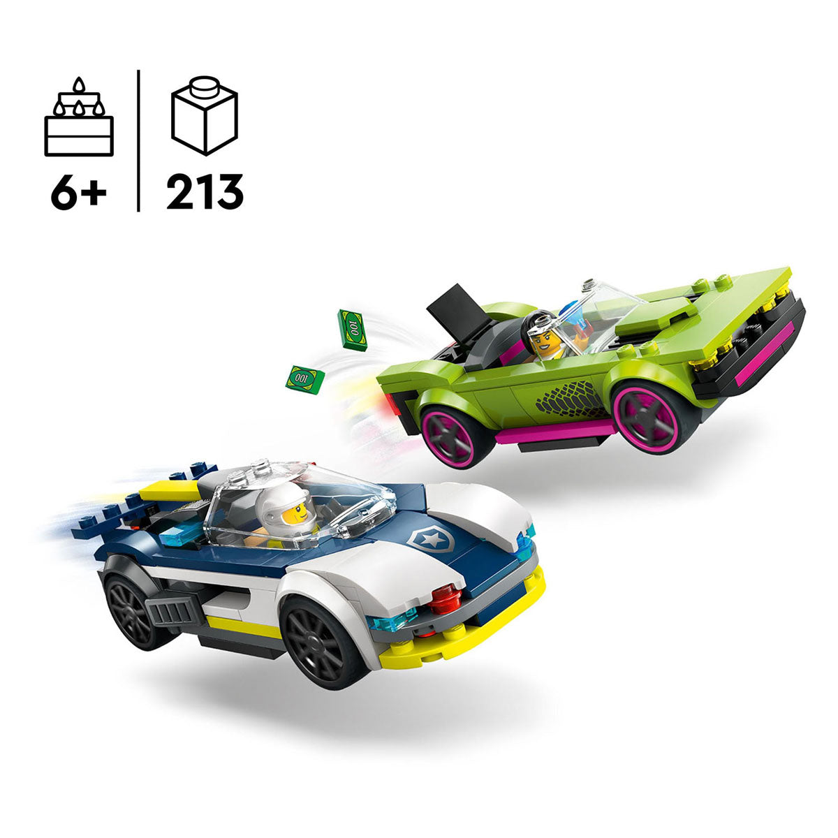 Lego Lego City 60415 Police Auto a schnell Autoskëscht