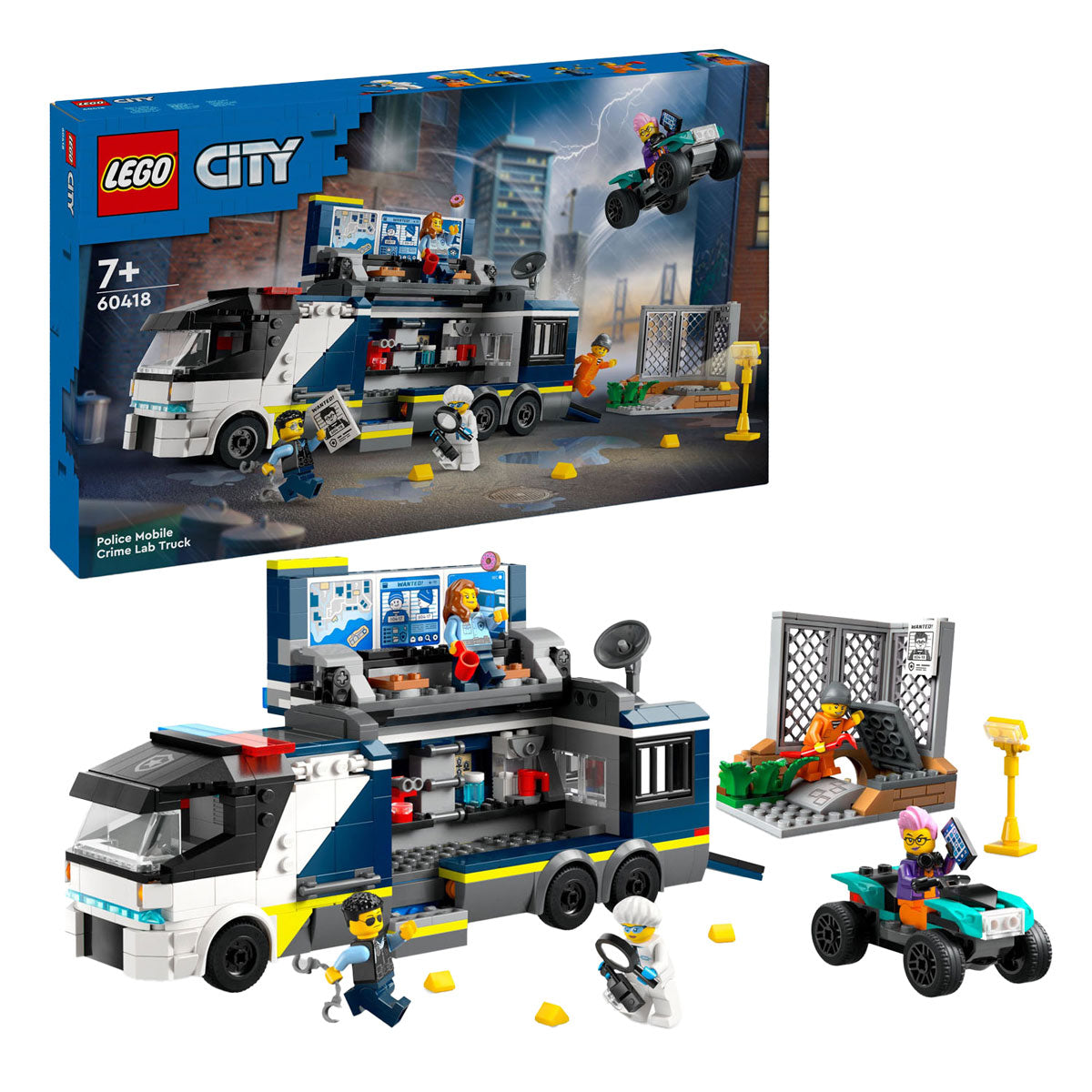 LEGO LEGO CITY 60418 Laboratorio di polizia in camion