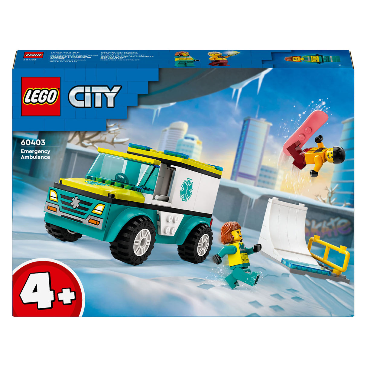 LEGO LEGO CITY 60403 Ambulancia y snowboarder