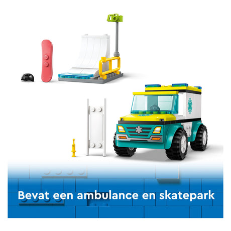 Lego City Krankenwagen und Snowboarder – 60403