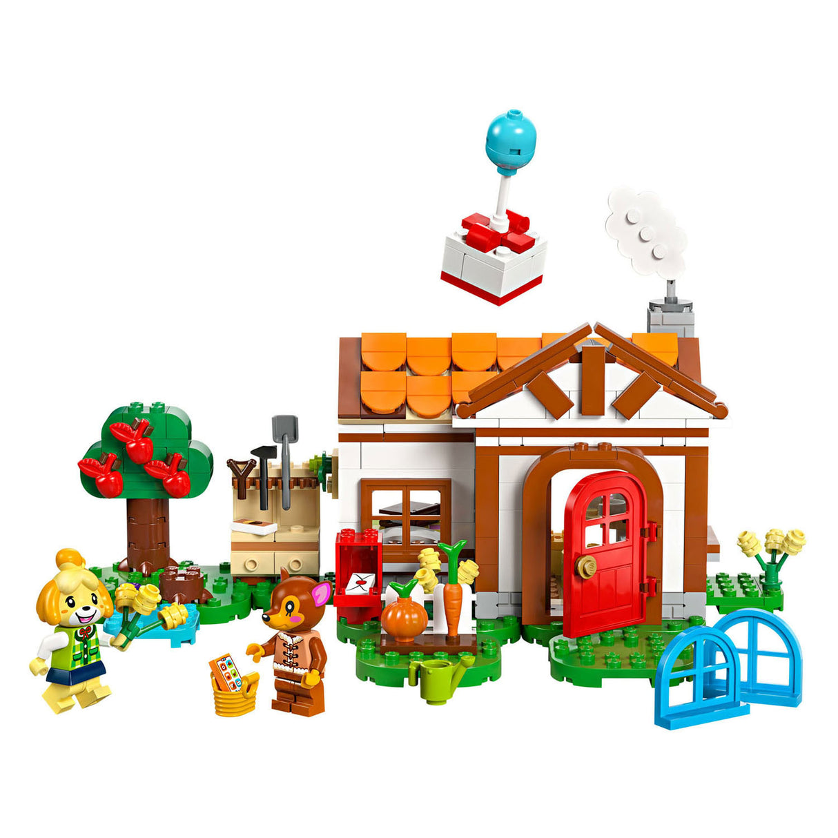 Lego lego animal crossing 77049 isabelle op visite