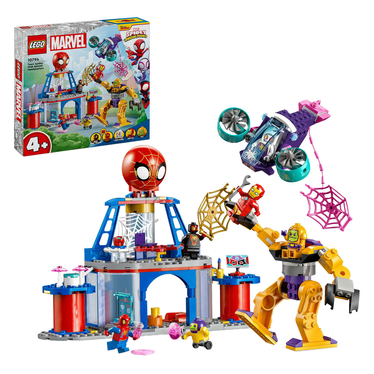 Lego lego 10794 team spidey webspinner hoofdkantoor