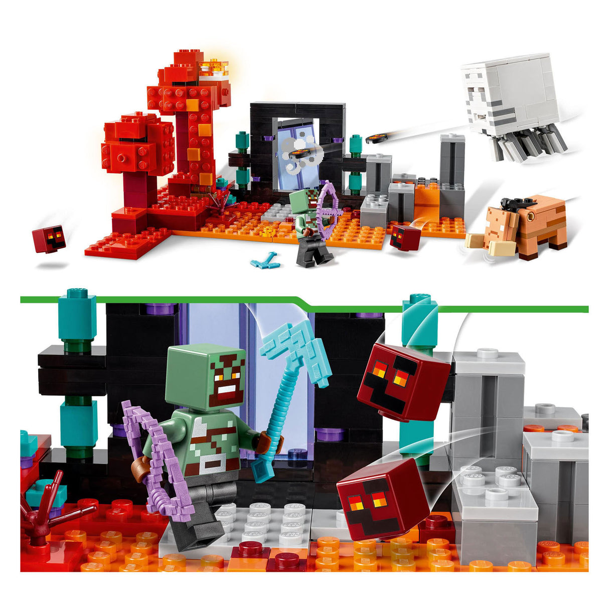 LEGO LEGO Minecraft 21255 ambush at the Nether portal