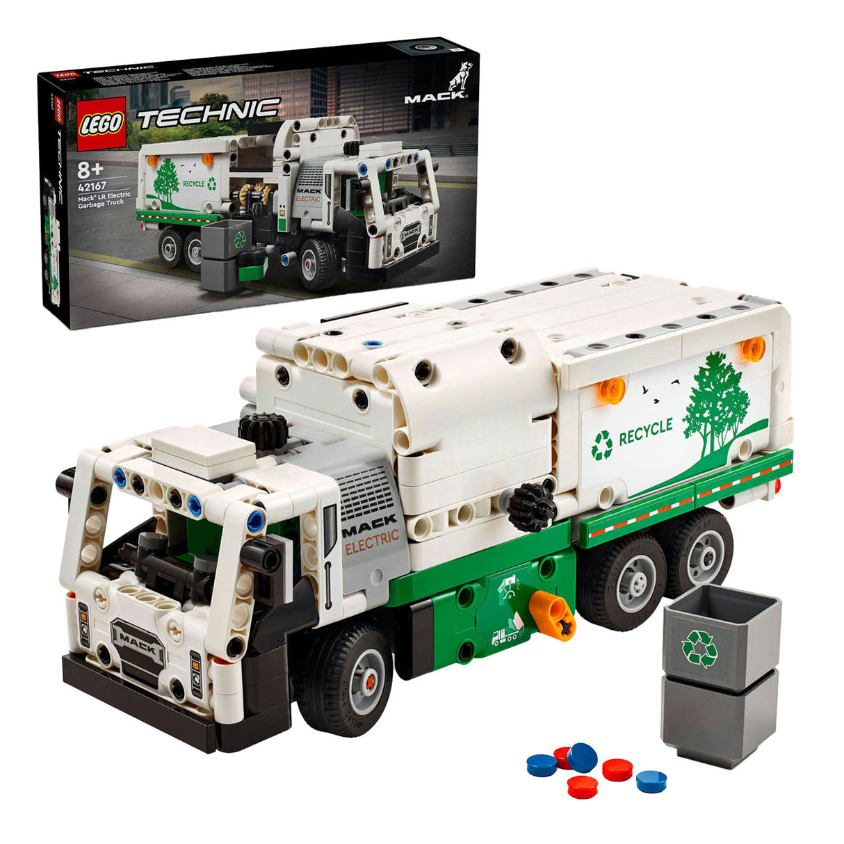 Lego Lego Technik 42167 Mack LR Elektresch Dreckskëscht