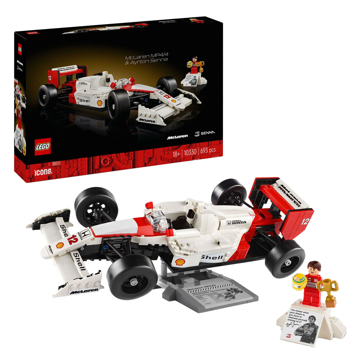 Lego Lego Icons 10330 McLaren MP4 4 und Ayrton Senna