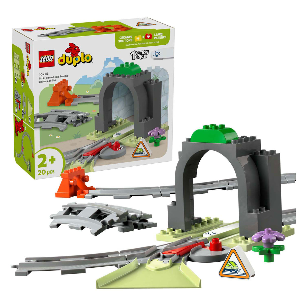 Lego Duplo Town 10425 Togtunnel og skinner Expansion Set