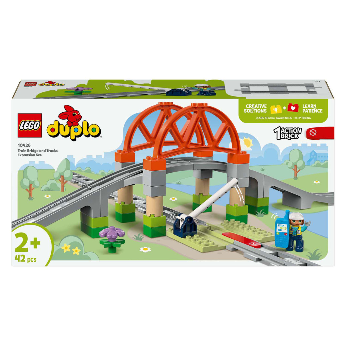 Lego Duplo Town 10426 Train Bridge and Rails Expansion Set